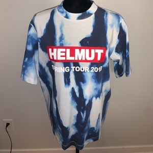 Helmut Lang Blue/White Tye Dye Spring 2019 T-Shirt